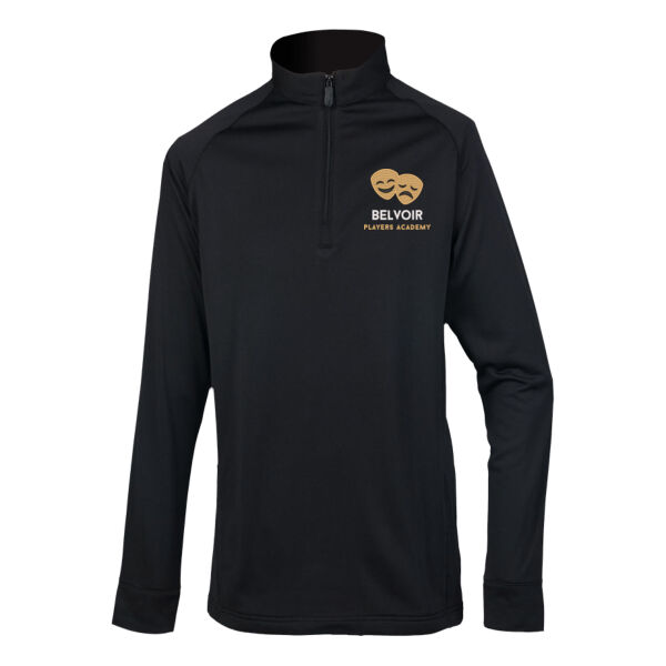 Belvoir Players Senior Academy - Quarter Zip Top (black) Thumbnail