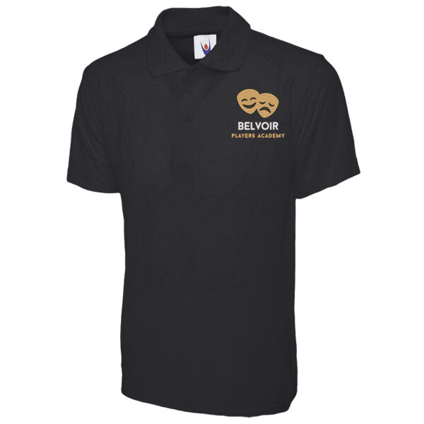 Belvoir Players Junior Academy - Polo (black - kids sizing) Thumbnail